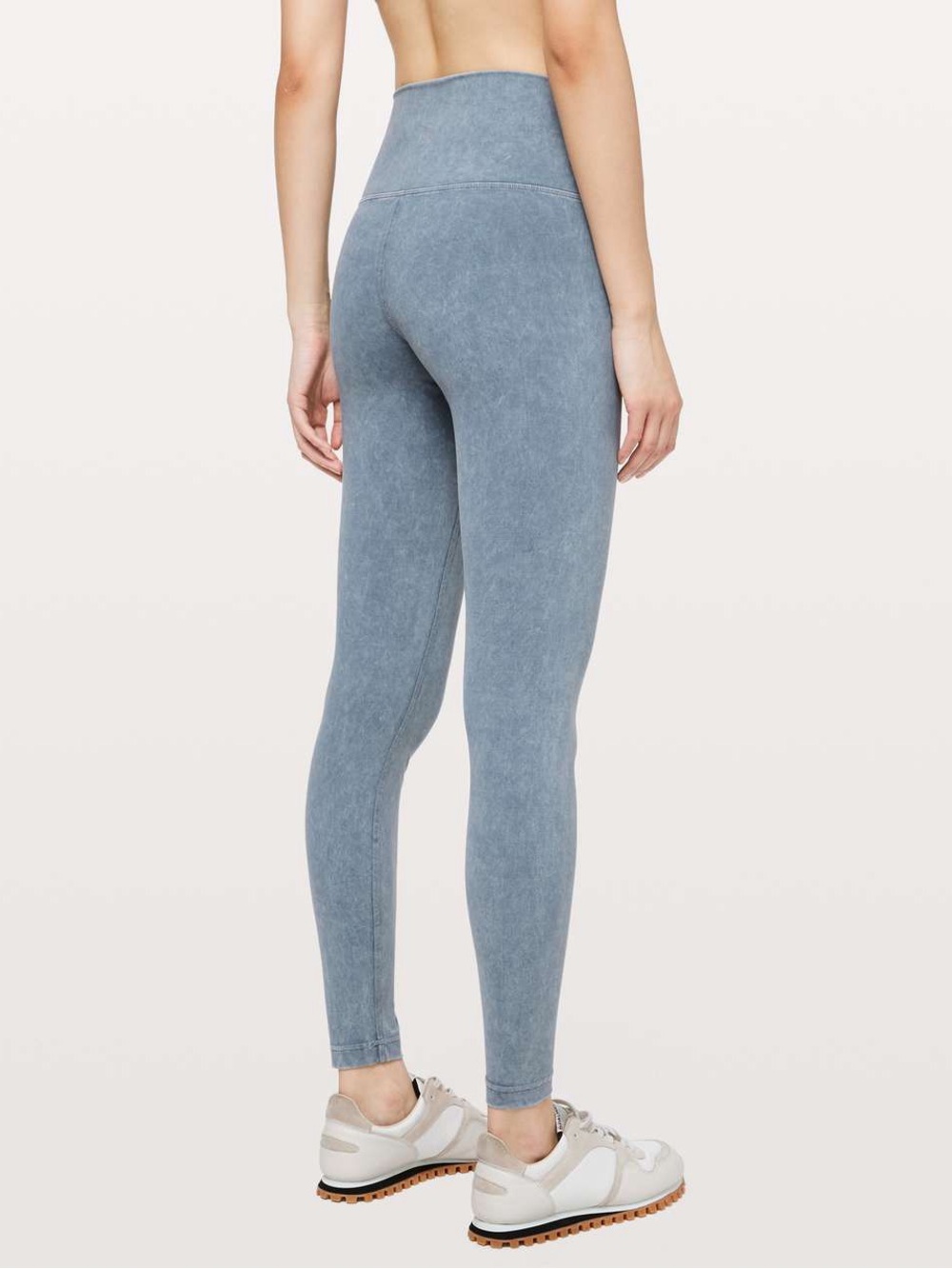 335. Lululemon Wunder Under HR Tight 25" Full-On Luxtreme Washed Moon Blue 6 EUC